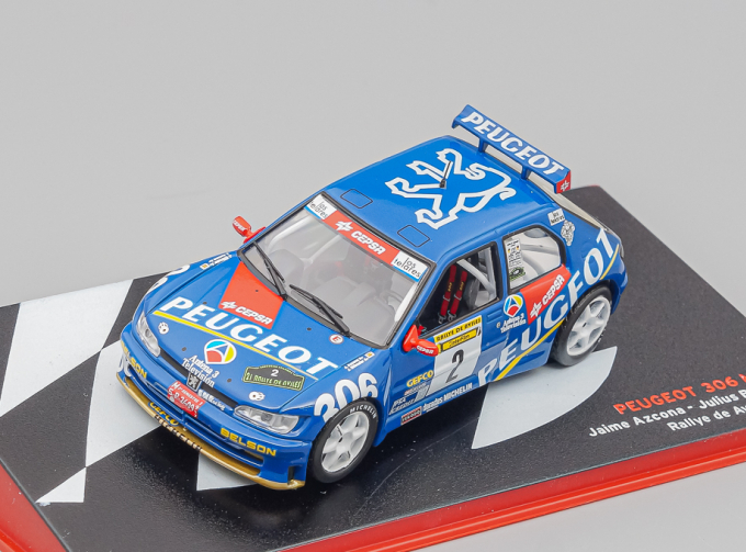 PEUGEOT 306 Maxi Jaime Azcona - Julius Billmaier (1997), blue