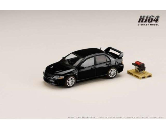 MITSUBISHI Lancer Evolution 9 GSR with engine display model, black mica