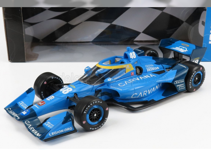 CHEVROLET TEAM CARVANA CHIP GANASSI RACING №48 INDIANAPOLIS INDY 500 INDYCAR SERIES (2021) J.JOHNSON, BLUE BLACK