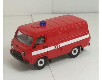 УАЗ-3741 фургон пожарный (металл), красный