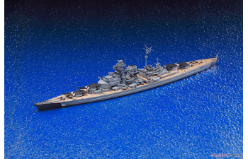 Сборная модель German Battleship Bismarck Waterline Series No. 618