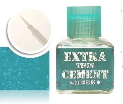 Супер жидкий клей с тонкой кисточкой, 40 мл.