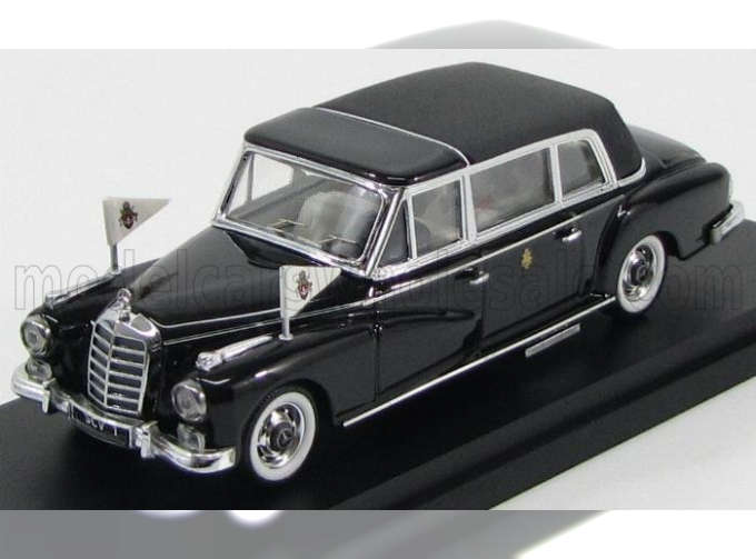 MERCEDES BENZ 300d (1963) Pope - Papa - Giovanni Xxiii - With 2 Figures, Black