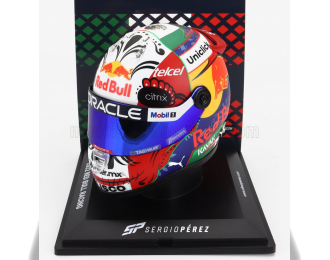 SCHUBERTH HELMET F1 Casco Helmet Red Bull Rb18 Team Oracle Red Bull Racing N11 2nd Japan Gp (2022) Sergio Perez, White Silver