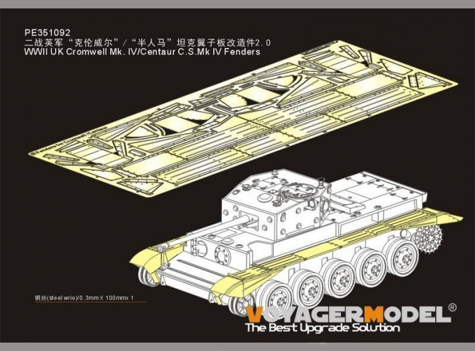 Фототравление для UK Cromwell Mk. IV/Centaur C.S.Mk IV Крылья