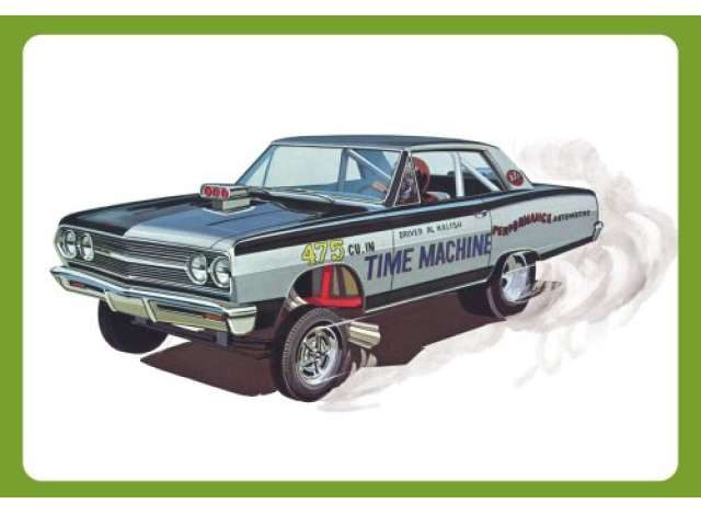 Сборная модель Chevy Chevelle AWB *Time Machine*, plastic modelkit 1965
