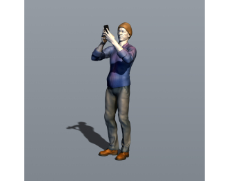 Фигурка Папараци 3, окрашенная