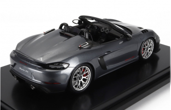 PORSCHE 718 (982) Spider Rs (2024) - Con Vetrina - With Showcase, Grey Black