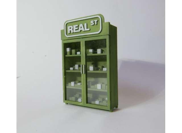 Диорама Шкаф-витрина для гаража/ Wardrobe accesories, green