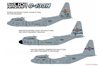 Сборная модель aмериканский военный самолёт Lockheed C-130 Hercules (2 в 1)