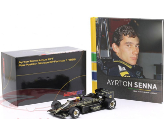LOTUS 97T #12 GP Monaco Formula 1 Ayrton Senna (1985) + книга (1985)