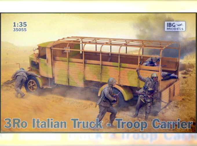 Сборная модель 3Ro итальянский грузовик - перевозчик войск