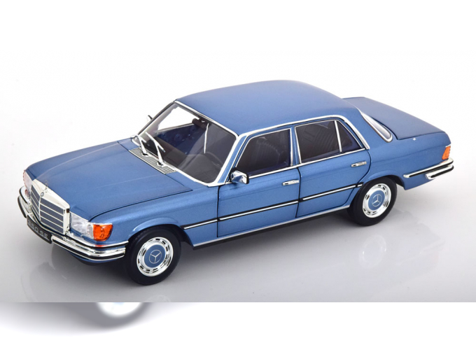 MERCEDES-BENZ 350 SE W116 (1973), light blue-metallic