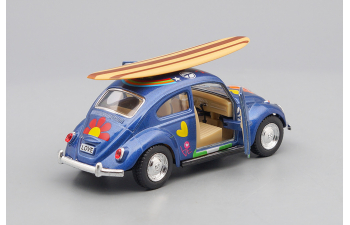 VOLKSWAGEN Classical Beetle Peace and Love Surfboard (1967), blue