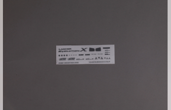 Декаль Mitsubishi EVO X Metal LOGO для моделей Fujimi