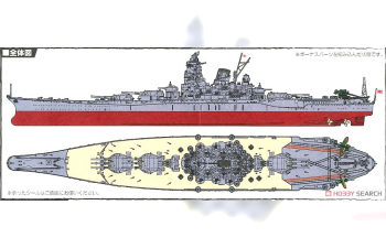 Сборная модель IJN Battleship Yamato 1944 Sho Ichigo Operation