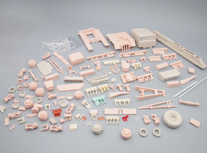 Сборная модель КЭТ-Т на базе Минский-537 (с открывающимися элементами)