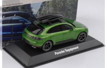 Porsche Macan II 2019 - with roof box (green)