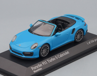 PORSCHE 911 (991.2) TURBO S CABRIOLET - 2017 - BLUE