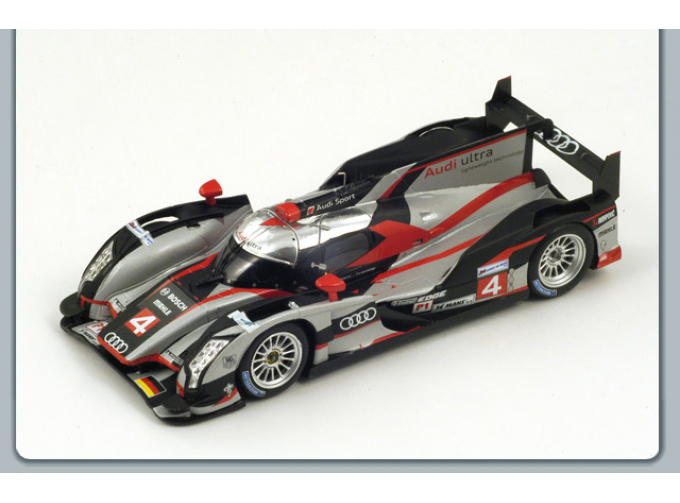 AUDI R18 Ultra №4 3rd Le Mans (Oliver Jarvis - Mike Rockenfeller - Marco Bonanomi) 2012, silver