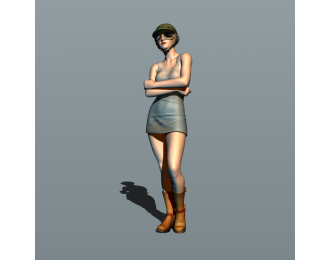 Фигурка Гонщица 2, окрашенная