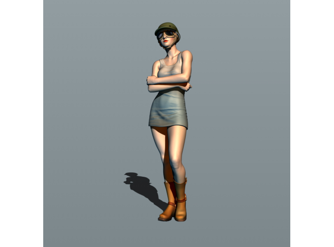 Фигурка Гонщица 2, окрашенная