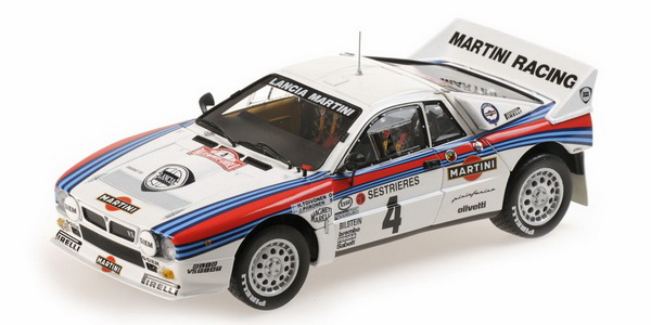 Lancia Rally 037 "Martini" #4 Monte Carlo 1985 H.Toivonen, J.Pironen