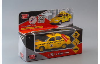 LADA 2110 Такси, yellow + световые и звуковые эффекты