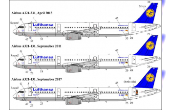 Декаль для Airbus A320/321 Lufthansa