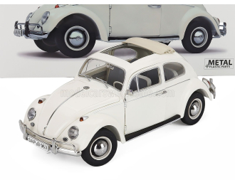 VOLKSWAGEN Beetle с багажником на крыше (1963), белый