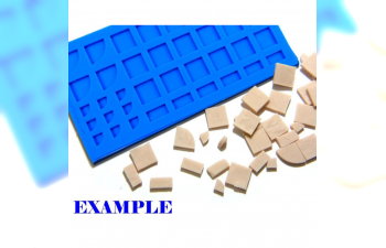 Силиконовая форма для создания брусчатки длиной 2 шт / Silicone molds - Paving stones