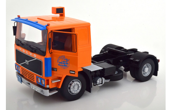 VOLVO F12 (1977), orange/blau