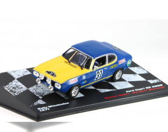 FORD Capri RS 2600 Rallye Wiesbaden W. Rohrl - H. Marecek (1971), blue/yellow