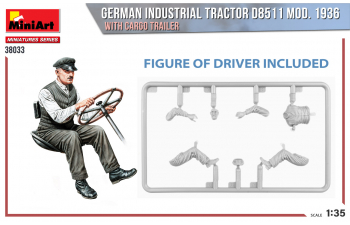 Сборная модель Немецкий промышленный трактор D8511, 1936