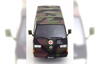 VOLKSWAGEN T3 Syncro Bus German Army Ambulance (1987), camouflage