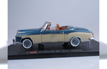 MERCEDES-BENZ 220SE Open Convertible (1958), blue / biege