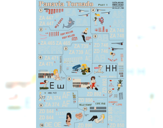 Panavia Tornado Part 1 The complete set 2,5 leaf Wet decal