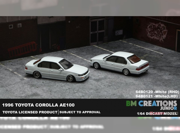 TOYOTA Corolla AE100 lhd (1996), white