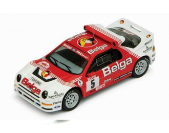 FORD RS200 5 Belga R.Droogmans-R.Joosten Rallye Dypres (1986), красный с белым