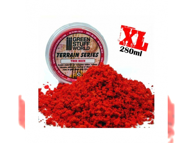 Комки листвы кустарников цвет Красный 280 мл / Tree Bush Clump Foliage - Autumn Red - 280 ml