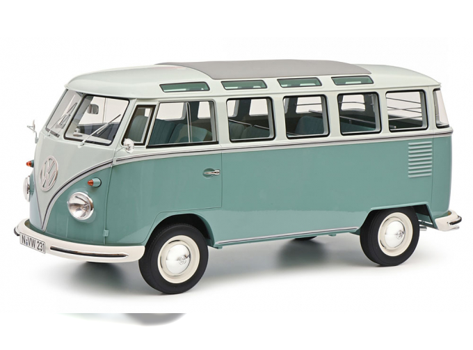 VOLKSWAGEN T1 Bus Samba, turquoise white