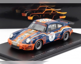 PORSCHE 911 3.0 Coupe №33 Rally Tour De Corse Historique (2024) Jos Verstappen - Renaud Jamoul, Blue Yellow