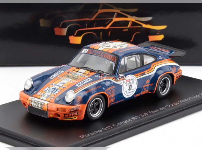 PORSCHE 911 3.0 Coupe №33 Rally Tour De Corse Historique (2024) Jos Verstappen - Renaud Jamoul, Blue Yellow