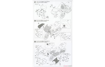 Сборная модель мотоцикл YAMAHA YZR500 (0W98) "TECH21 1988" (Limited Edition)