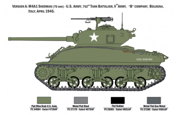 Сборная модель M4A1 SHERMAN with U.S. infantry