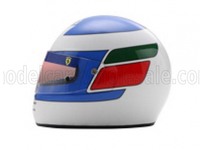 HELMET F1 Casco Helmet Gianni Morbidelli 643 Team Ferrari Season (1991), White Blue Green Red
