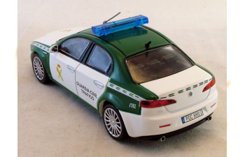 (Уценка!) ALFA ROMEO 159 Национальная гвардия Испании, Полицейские машины Мира 43, бело-зеленый