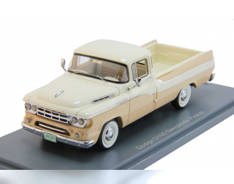 DODGE D100 Sweptside Pick-Up (1959), white / beige