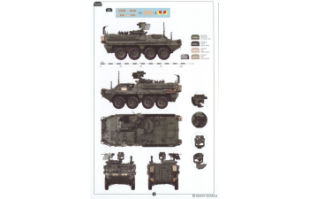 Сборная модель разведывательная машина Stryker M1127 RV (2 в 1)