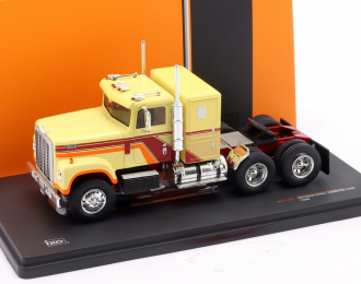 INTERNATIONAL Transtar 4300 Tractor Truck 3-assi (1980), Yellow Red Orange